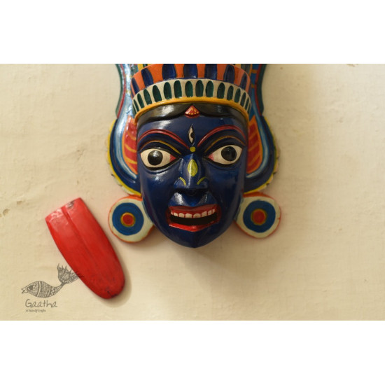 shop handmade wooden mask - kaali