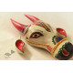 shop handmade wooden mask -  White Nandi