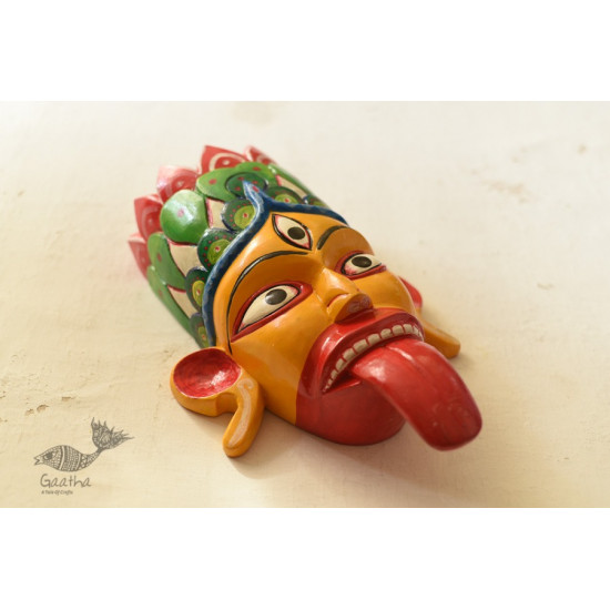 shop handmade wooden mask - Tribal God