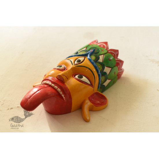 shop handmade wooden mask - Tribal God