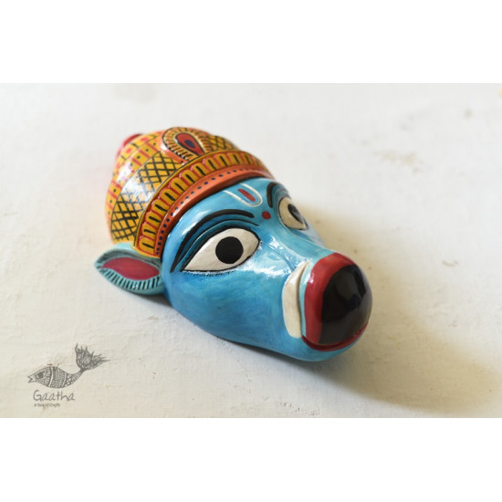 shop handmade wooden mask - Varaha Avatar