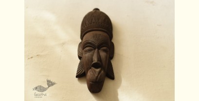 Handmade Wooden Hanging Mask - Hanuman