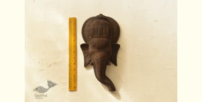 Handmade Wooden Hanging Mask - Ganesh