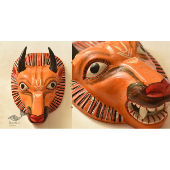 shop handmade wooden mask - Bull 