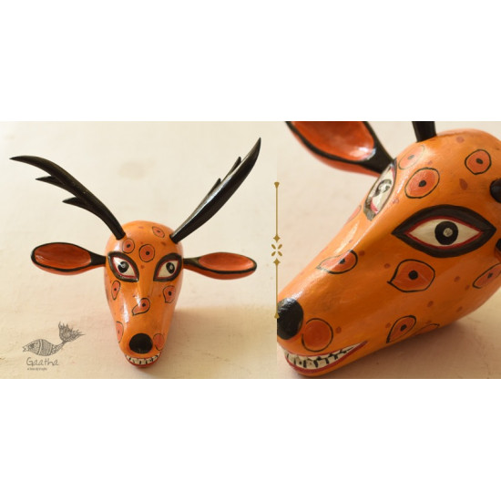 shop handmade wooden mask -  Deer