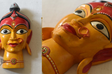 Handmade Wooden Mask ~ Durga