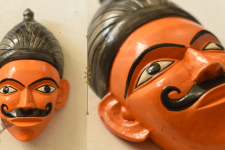 Handmade Wooden Mask From Bengal