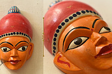 Handmade Wooden Mask ~ Meera