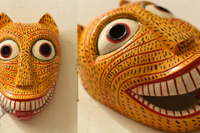 Handmade Wooden Mask ~ Tiger