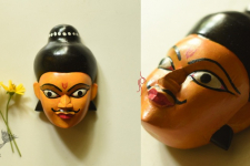 Handmade Wooden Mask - Eklavya