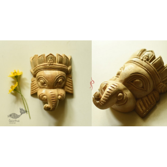 shop hand craft from bangal wooden mask - Ganesh