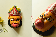 Handmade Wooden Mask - Hanuman