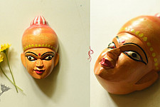 Handmade Wooden Mask - Meera
