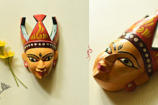 Handmade Wooden Mask - Tribal Woman