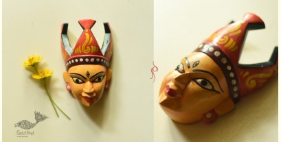 Handmade Wooden Mask - Tribal Woman