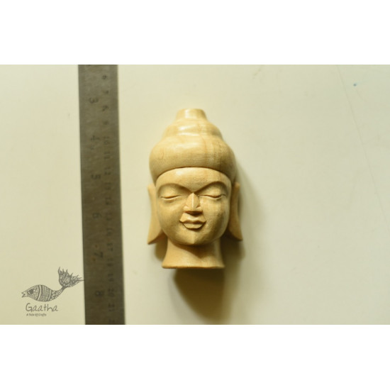 shop hand painted wooden mask - Buddha