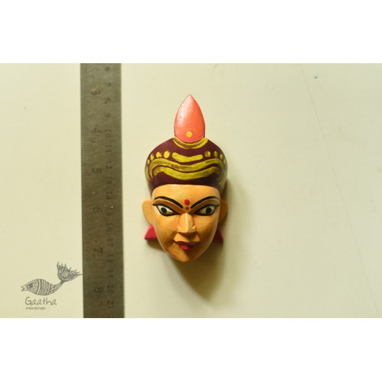 hand painted wooden mask - Tribal-women