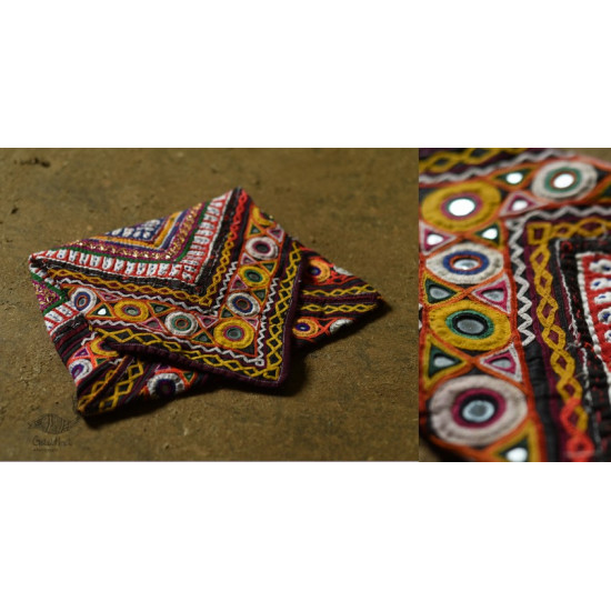 Hand Embroidered kutchi hand bag - Rabari Embroidery