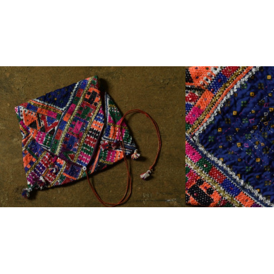 Hand Embroidered kutchi hand bag - Rabari Embroidery