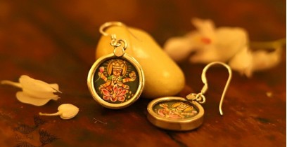 देवसेना * Miniature Painting . Earring * Lakshmi {B}