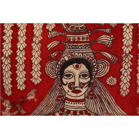 Sacred cloth of the Goddess- Nageshvari Maa ( 60 x 68 )