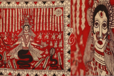 Sacred cloth of the Goddess- Nageshvari Maa ( 60" x 68")