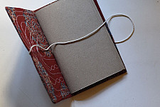 Ajrakh Pothi Red Diary  ( 9 X 6 in ) ☙ F