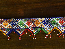 Shubh-Laabh | Glass Bead Door Toran - Triangle Design