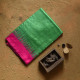 shop Handwoven Pure Tussar Silk Green Saree