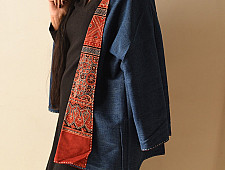 Kimono | Reversible Jacket  - Ajrakh & Denim 