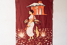 Batik Painting ~ A Tribal Girl