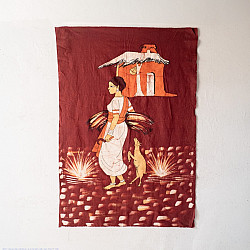 Batik Painting ~ A Tribal Girl