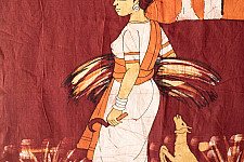 Batik Painting ~ A Tribal Girl