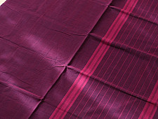 Rojana | Handloom Andhra Cotton Saree - Deep Violet