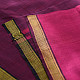 Handwoven cotton saree |Deep Violet  from Andhra Pradesh