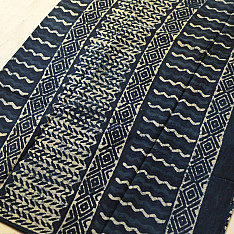 Sunday Afternoon ☕ Hand Block Printed Dabu Saree