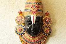 Handmade Wooden Mask - Balaji