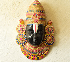 Handmade Wooden Mask - Balaji