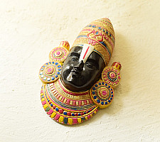 Handmade Wooden Mask - Balaji