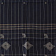 shop Handloom Soft Cotton Jamdani Stole  - Navy Blue