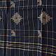 shop Handloom Soft Cotton Jamdani Stole  - Navy Blue