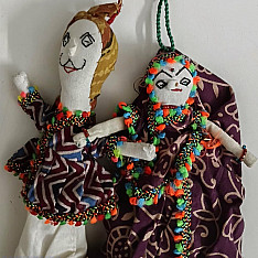 Dhingli | Cotton Handmade Kutchi Traditional Doll Set (Pair)