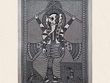 Aripan | Madhubnai Painting - Ganesha