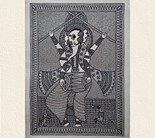 Aripan | Madhubnai Painting - Ganesha