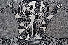 Aripan | Madhubnai Painting - Ganesha