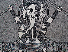 Aripan | Madhubnai Painting - Ganesha