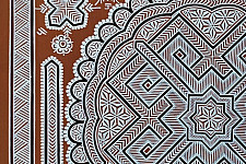 Mandana Art Painting | Geometric Mandana Design