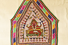 Prachin . प्राचीन  ❂ Gujrat Bead Work - Old & Antique Wall Hanging - Ganesha