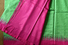 Kamakshi | Pure Tussar Silk Green Saree