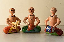 Etikoppaka | Wooden Toy ~ Band (Set of Three)